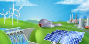The energy mix has changed from being dominated by traditional hydro power to a range of different technologies.
